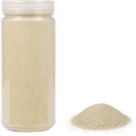 Heku 30330-02 Decorativa/Arena de Color Crema, 750 g, en Lata resellable, Beige, 750g / Körnung 0,1mm