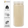 Heku 30330-02 Decorativa/Arena de Color Crema, 750 g, en Lata resellable, Beige, 750g / Körnung 0,1mm