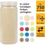Heku 30330-02 Decorativa/Arena de Color Crema, 750 g, en Lata resellable, Beige, 750g / Körnung 0,1mm