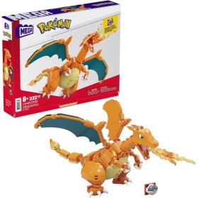 Mega Construx Pokémon Charizard Figura de 222 Bloques de construcción de Juguete para niños (Mattel GWY77)