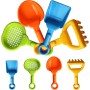 Gukasxi Juego de 8 Palas de Arena para niños, de plástico, para Playa, para Jugar al Aire Libre en Verano (Color Aleatorio)