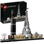 LEGO Architecture París, Set de Construcción Creativa, Torre Eiffel, El Louvre, Maqueta Coleccionable de Monumentos, Pieza