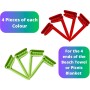 SusggO 8 Clips para Toallas Playa - Pinzas sujeta Toallas Playa – Clips Pinzas Ropa – Pinzas Toalla Playa Pinzas Manta Picnic