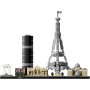 LEGO Architecture París, Set de Construcción Creativa, Torre Eiffel, El Louvre, Maqueta Coleccionable de Monumentos, Pieza
