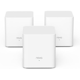 Tenda Nova Mesh MX3 (3-Pack) - Router Mesh WiFi 6 AX1500, WiFi Mesh de Doble Banda 2,4 GHz/5 GHz, Cobertura hasta 270㎡ y Conecta