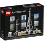 LEGO Architecture París, Set de Construcción Creativa, Torre Eiffel, El Louvre, Maqueta Coleccionable de Monumentos, Pieza