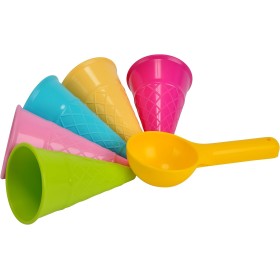 Simba-3405-0000 Disney Conos DE Helado 5 UNDS Y 1 Paleta EN Bolsa, Multicolor (107108605)