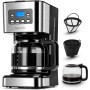 Taylor Swoden Darcy - Cafetera de goteo, pantalla LCD, filtro reutilizable, programable, función auto limpieza
