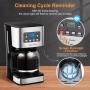 Taylor Swoden Darcy - Cafetera de goteo, pantalla LCD, filtro reutilizable, programable, función auto limpieza
