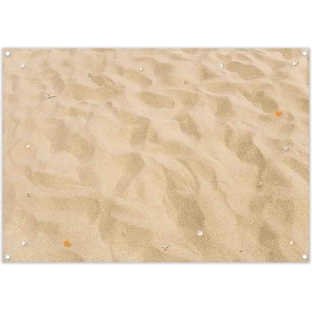 Luminora Fondo de fotografía de playa de arena de verano de 2.1 x 1.5 m, fondo tropical de estrella de mar hawaiana, fondo de