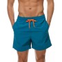 Aisprts Bañador Hombre Bañador Natacion Transpirable de Secado Rápido con 3 Bolsillos Traje de Baño con Forro de Malla y Cordón