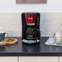 Russell Hobbs Cafetera de Goteo [15 tazas, 1100 W] Colours+ Red (jarra cristal 1.25 l, tecnología WhirlTech, pantalla LCD,