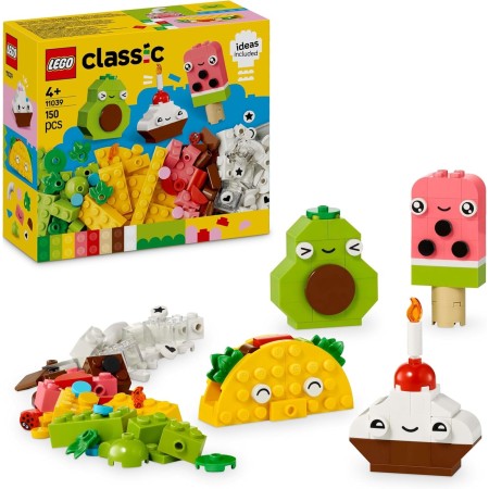 LEGO Classic Amigos Nutritivos Creativos Comida de Juguete para Niños y Niñas de 4 Años o Más, Ladrillos de Colores para