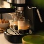 Cecotec Cafetera Espresso Compacta Power Espresso 20 Pecan. 1100W, 20 Bares, Sistema Thermoblock, Vaporizador Orientable, Brazo