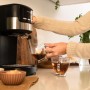 Cecotec Cafetera Espresso Compacta Power Espresso 20 Pecan. 1100W, 20 Bares, Sistema Thermoblock, Vaporizador Orientable, Brazo