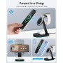 3 en 1 Estacion de Carga Inalámbrica, Certificación Qi2 15W mag-Safe Cargador Inalambrico Rápida con 30W Adaptador USB C&Luz