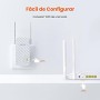 Tenda A33 Repetidor Wi-Fi 6 AX3000, Amplificador Señal WiFi, Doble Banda 2.4 GHz/5GHz, Extensor de Wi-Fi Compatible con Routers,