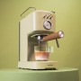 Cecotec Cafetera Espresso Compacta Power Espresso 20 Pecan. 1100W, 20 Bares, Sistema Thermoblock, Vaporizador Orientable, Brazo