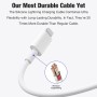 Cable USB C a Lightning 2M, 2 Pack Cable Cargador Apple iPhone MFi Certificado Cable de Carga Rápida Compatible con iPhone 14/14