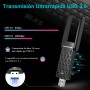 WONLINK Adaptador WiFi 6 USB para PC, AX1800 Mbps Antena WiFi USB Dual Receptor Band 5GHz & 2.4GH para PC/Desktop/Laptop con 2*
