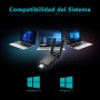 WONLINK Adaptador WiFi 6 USB para PC, AX1800 Mbps Antena WiFi USB Dual Receptor Band 5GHz & 2.4GH para PC/Desktop/Laptop con 2*