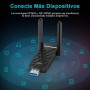 WONLINK Adaptador WiFi 6 USB para PC, AX1800 Mbps Antena WiFi USB Dual Receptor Band 5GHz & 2.4GH para PC/Desktop/Laptop con 2*
