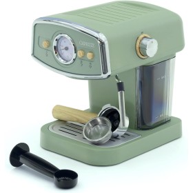 Cafetera Express Semiautomática Caprizze Kai 1050 W 15 Bares Capacidad para 5 Tazas de Café con Vaporizador Color Verde Mate