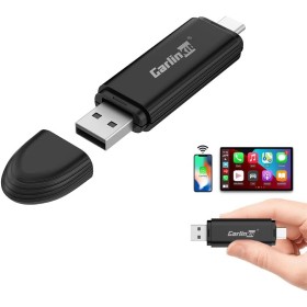 CarlinKit MINI5 Adaptador Carplay Inalámbrico, Convierte el CarPlay cableado Original del Coche a inalámbrico, más Compacto y