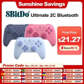8BitDo Ultimate 2C para Nintendo Switch controlador inalámbrico Blueto