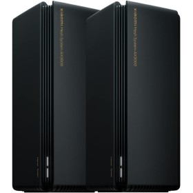 Xiaomi Mesh System AX3000 (2 Unidades) - Red de Malla Estable, Cobertura Wi-Fi de más de 370 m2, Wi-Fi 6, Negro (Versión ES + 3