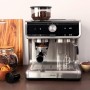 Cecotec Cafetera Express con Brazo con Doble Salida Power Espresso 20 Bares Barista Cream, 1550 W, Depósito de Café en Grano