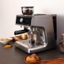 Cecotec Cafetera Express con Brazo con Doble Salida Power Espresso 20 Bares Barista Cream, 1550 W, Depósito de Café en Grano