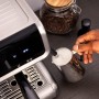 Cecotec Cafetera Express con Brazo con Doble Salida Power Espresso 20 Bares Barista Cream, 1550 W, Depósito de Café en Grano
