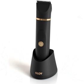 OLOV Afeitadora Corporal Masculina, Depiladora Corporal Hombre con Cuchilla de Cerámica Desmontable, Cortapelos Nariz, Base de