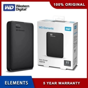 Western Digital WD Elements disco duro externo portátil de 5TB, 4TB, 2