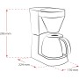 Melitta Easy II 1023-02 - Cafetera de goteo con jarra de vidrio y portafiltros aptos para lavavajillas, cafetera de filtro