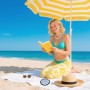 Gosknor Quitaarena para Playa, Portátil Bolsa Quitar Arena Toallitas Limpiador con Mosquetón para Niños y Adultos Artículos