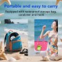 Gosknor Quitaarena para Playa, Portátil Bolsa Quitar Arena Toallitas Limpiador con Mosquetón para Niños y Adultos Artículos
