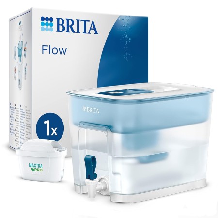 BRITA Depósito filtrante Flow XXL (8,2 l) incl. 1x cartucho MAXTRA PRO All-in-1: Dispensador adaptable al frigorífico para