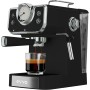 EVVO Cafetera Express Intensa, Presión de 20 bares, Cuerpo de Acero, Espressos y Capuccinos, 1350W, Doble salida, Portafiltros,