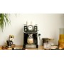 EVVO Cafetera Express Intensa, Presión de 20 bares, Cuerpo de Acero, Espressos y Capuccinos, 1350W, Doble salida, Portafiltros,