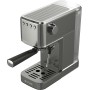 EVVO Cafetera Express Intensa, Presión de 20 bares, Cuerpo de Acero, Espressos y Capuccinos, 1350W, Doble salida, Portafiltros,