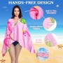 COYBTO Toalla Playa Reversible,Toallas de Playa Grande 180x90cm, Toallas Playa de Microfibra Ligera, Secado Rápido, Sin Arena,
