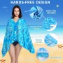 COYBTO Toalla Playa Reversible,Toallas de Playa Grande 180x90cm, Toallas Playa de Microfibra Ligera, Secado Rápido, Sin Arena,