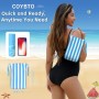 COYBTO Toalla Playa Reversible,Toallas de Playa Grande 180x90cm, Toallas Playa de Microfibra Ligera, Secado Rápido, Sin Arena,