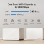 Mercusys TP-Link Halo H85X Mesh Wi-Fi 6 AX3000Mbps Dual-Band, 2.5G Puerto WAN/LAN, 2 Puertos WAN/LAN Gigabit, Cubiertos hasta