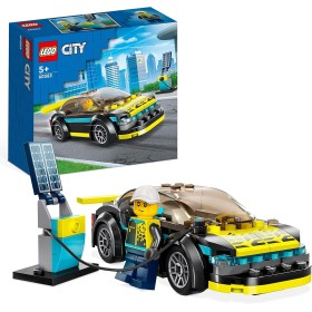 LEGO City Deportivo Eléctrico, Coche de Juguete con Minifigura de Piloto, Jugar a Las Carreras, Regalo para Niños y Niñas de 5