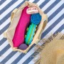 TRIXES Juego de 2 Cubos y Palas Plegables Vacaciones - Diseño de Silicona - Minimiza el Espacio en el Equipaje - Esencial de
