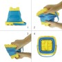 TRIXES Juego de 2 Cubos y Palas Plegables Vacaciones - Diseño de Silicona - Minimiza el Espacio en el Equipaje - Esencial de