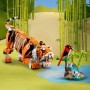 LEGO Creator 3-en-1 Tigre Majestuoso, Panda Rojo o Pez Carpa, Set de Animales de Juguete para Construir para Niños y Niñas de 9